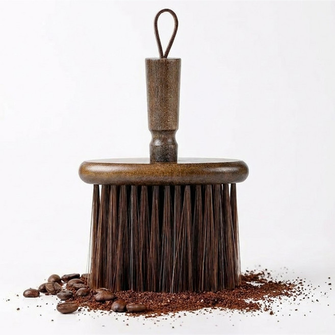 빈쿠(Bincoo) 원목 손잡이 커피 청소 브러쉬 홈카페 테이블 가루 제거 전용솔, 1개