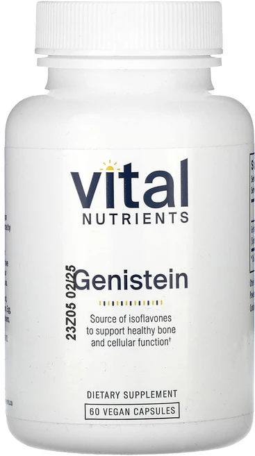 Vital Nutrients 제니스테인 250mg 베지 캡슐 60정(캡슐당 125mg), VitalNutrients제니스테인250mg베지캡슐60, 1개, 60정 - 쿠팡