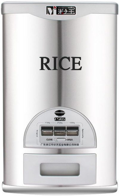 스텐 진공쌀통 30kg 대용량 쌀 보관 밀폐함 자동 계량, 1개