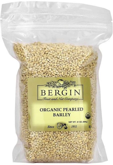 Bergin Fruit and Nut Company 유기농 진주 보리 21oz(596g) BFN-07942, 1, 596g - 쿠팡