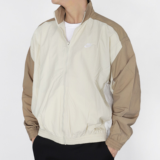 나이키 클럽 바람막이 오버사이즈 우븐 트랙 재킷