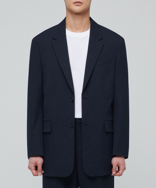 무신사 스탠다드 오버사이즈 블레이저 네이비 497642