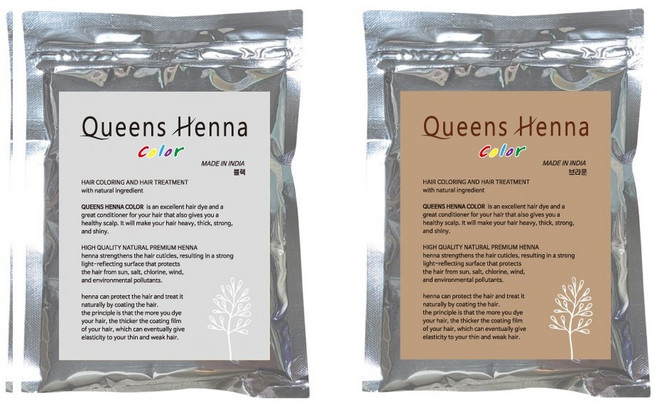 퀸즈 color 헤나염색약 퀸즈헤나염색약 정품 1+1 하나사면하나더, 1개, [칼라]블랙+[칼라]브라운
