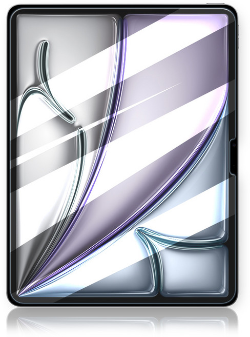 超抗刮 iPad 11吋 專業版9H鋼化玻璃保護貼 疏水疏油, 1個, 透明