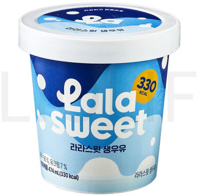 라라스윗 생우유 아이스밀크 냉동 474ml 1개입 1개