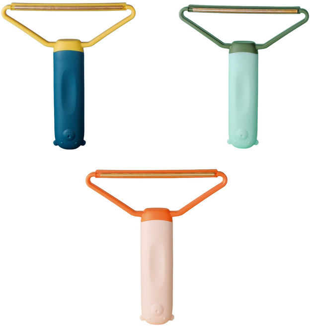 에이엔이엠 양면 수동 보풀제거기 만능먼지 스크레이퍼 3P, 3개, 혼합