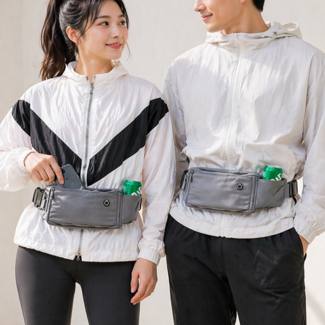 앤로이드 초경량 남녀공용 멀티 벨트 물병포켓 방수 허리 힙색