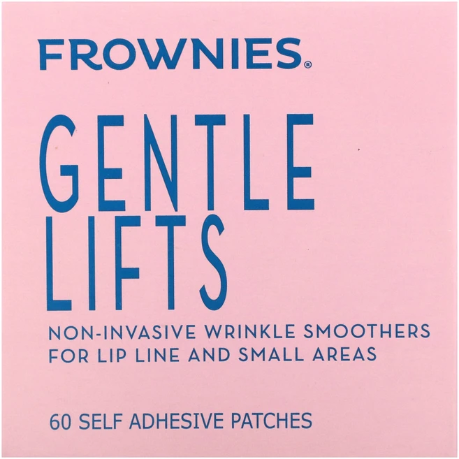 Frownies 입술 라인을 위한 젠틀 리프트(Gentle Lifts) 주름 트리트먼트 60 개의 자체 접착 패치 1팩, 1개 - 쿠팡