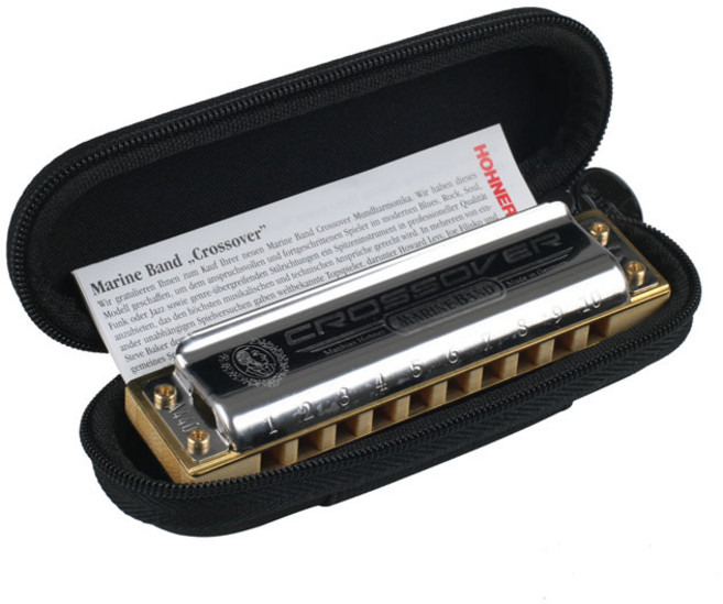 Hohner Marine Band Crossover 하모니카, (A Key) M2009106, (A Key) M2009106, 1개