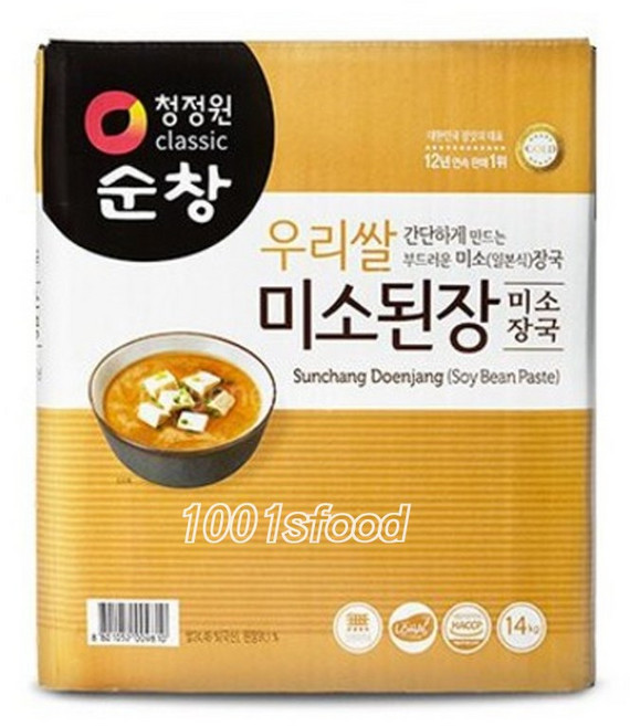 청정원 우리쌀 미소된장 14kg/미소장국, 1, 14kg