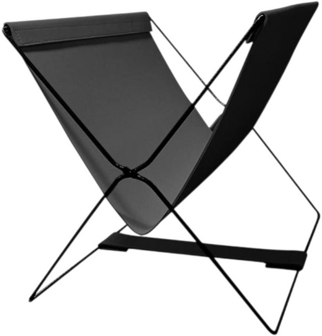 일상스캔 가방보관함 매거진랙 가방거치대, 1개, 블랙