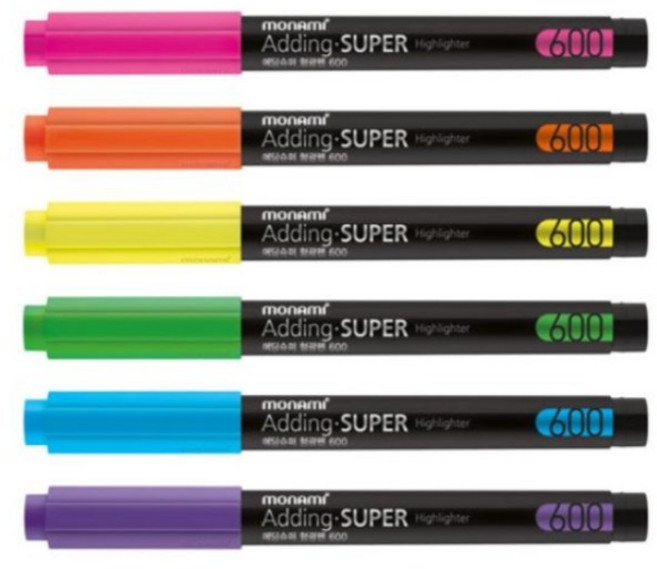 모나미 에딩슈퍼 형광펜 600, 퍼플