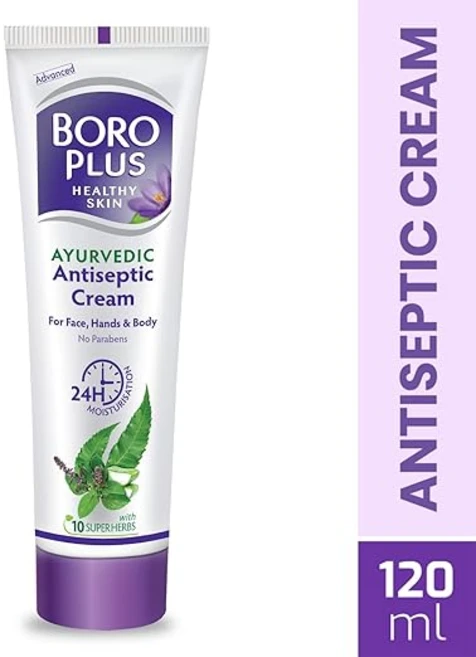 Boroplus Antiseptic Cream Provides 24Hrs Moisturisation Ayurvedic Cream For All Aeasons Hand Cream, 1개, 120ml - 쿠팡