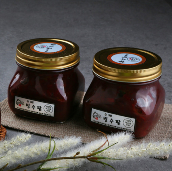 팥빙수 빙수재료 국산팥 수제 빙수팥 550g, 1개