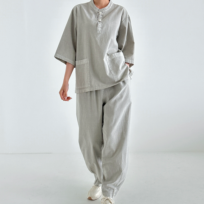 생활한복 개량한복 40수 남녀공용 여름 티바지세트 낱장구매가능 절복 법복 국산원단 자체제작