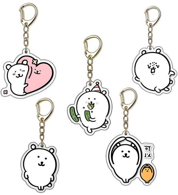[킹스웨이1923] 요즘 인기있는 먼작귀 농담곰 아크릴 키링 12종, B세트(6종), 1개