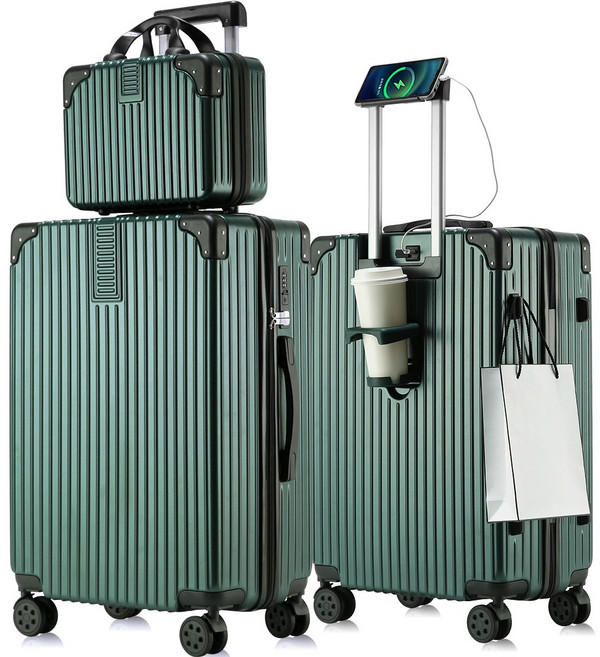 3년AS 초경량 기내용 캐리어 20인치 24인치 28인치 360도 조용한 바퀴 USB충전 다기능 대용량 여행용가방