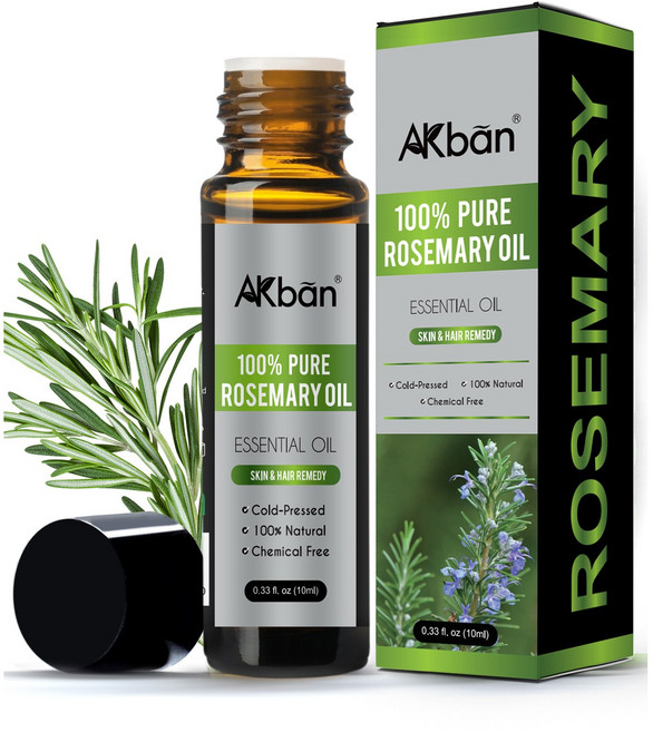 로즈마리 오일 100% 에센셜 오일 천연 아로마오일, 1개, 10ml