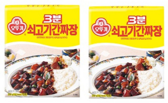 오뚜기 3분 쇠고기 간짜장 200g, 12개