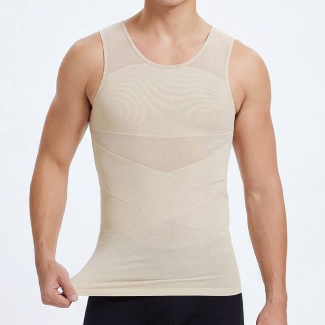 루크 남자 보정 나시 바디쉐이퍼 남성 뱃살 가슴 여유증 슬림 압박 속옷 머슬핏 올인원 매너 웨어 빅사이즈 복부 민소매 복대 코르셋