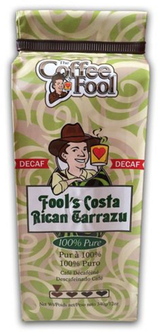 커피 풀스 디카페인 코스타리카 타라주 (굵은 분쇄) Coffee Fool's Decaf Costa Rican Tarrazu (Coarse Grind), 거친 분쇄, 1개