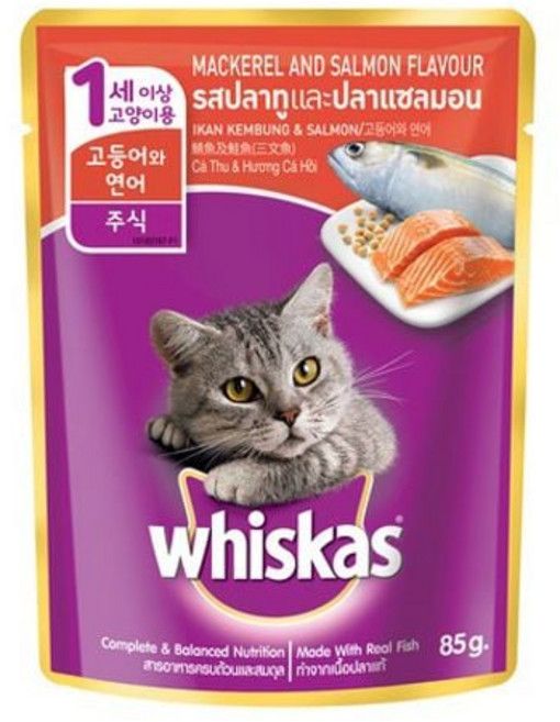 고양이주식캔 고등어연어 85g 습식사료