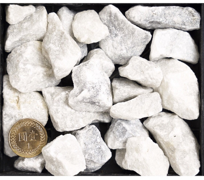 園藝造景碎石 大白石 5分石 20公斤包裝 花台鋪設用, 1個, 5分, 20kg