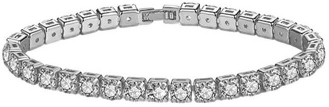 모이사나이트테니스팔찌 진짜 모이사나이트 팔찌 스파클링 S925 스털링 실버 럭셔리 웨딩 파티 다이아몬드