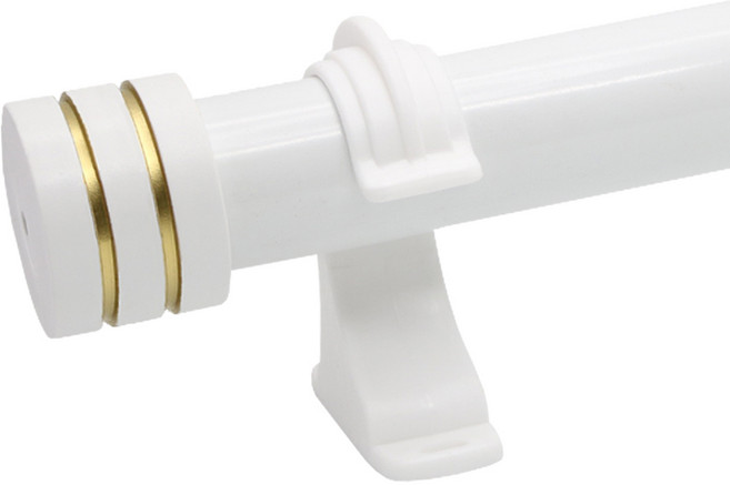 한국레일갤럭시 35mm NEW 라인 갤럭시2 커튼봉 커텐봉, 화이트 라인