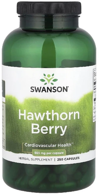 스완슨 산사나무 베리 565mg 캡슐 250정 미국내수용, 1개 - 쿠팡