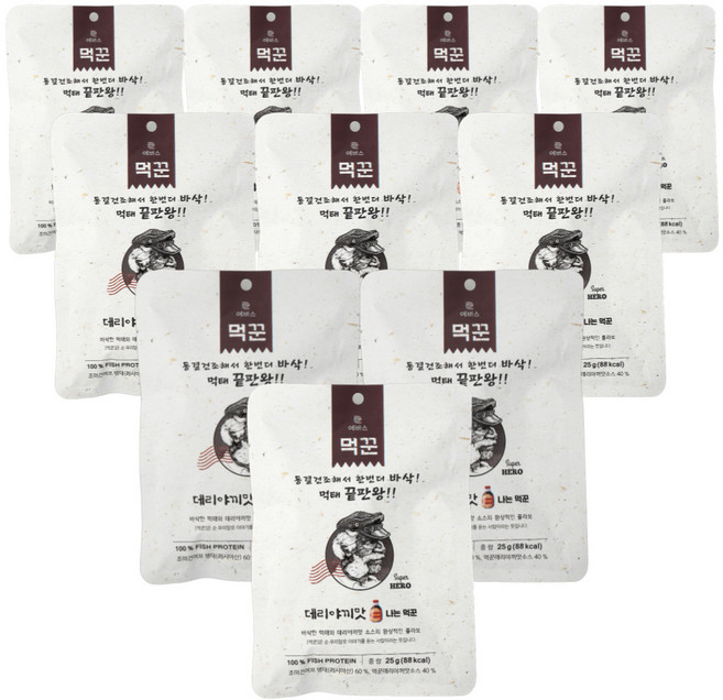 바삭한 손질 먹태 나는먹꾼 데리야끼맛, 10개, 25g