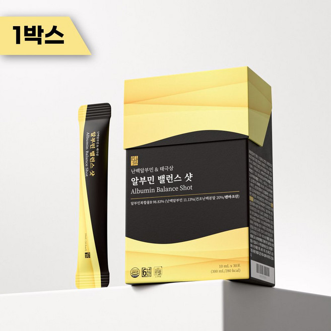 인담 알부민 밸런스 샷, 1박스, 30회분