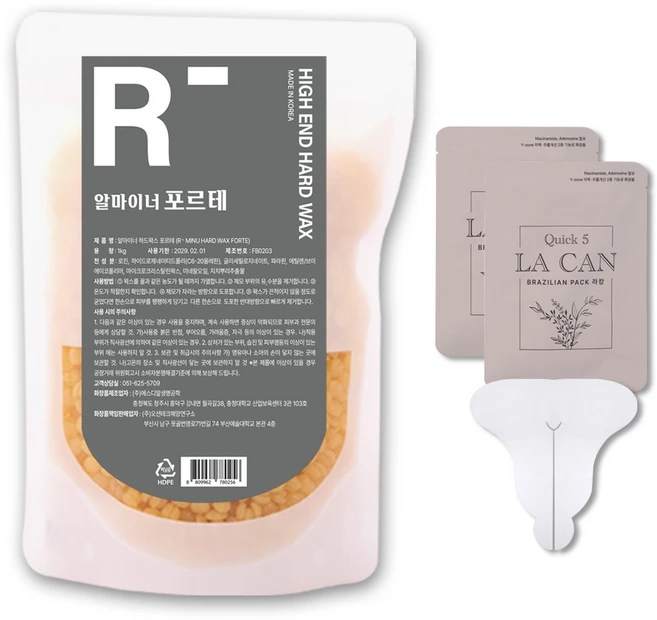 [왁싱전문샵 동일제품] 알마이너 하드왁스 포르테 (모든부위용 강한모발용), 1000g, 1개 - 쿠팡
