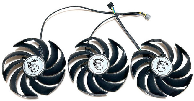 선풍기 카드 냉각 MSI RTX 3060TI 게이밍 트리오 X 비디오 3080 3080TI 3070 신제품 3070TI 3090, 01 FAN-C, 1개
