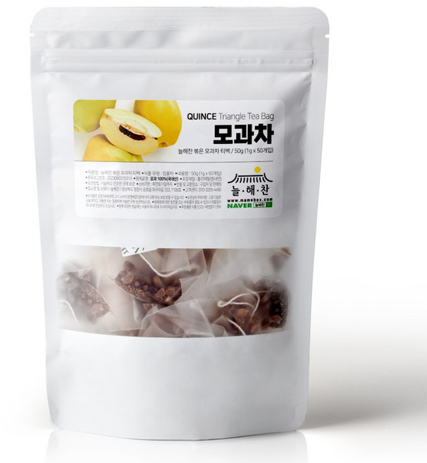 늘해찬 볶은 국산 모과차티백 모과 티백 삼각티백 대용량, 50개입, 1g, 1개, 50개입