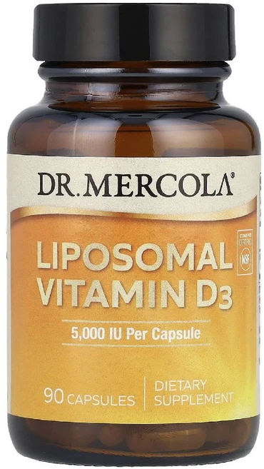 [정품보장]닥터머콜라 리포소말 비타민 D3 5000 IU Dr. Mercola 90캡슐 X 1병, 90정, 1개 - 쿠팡