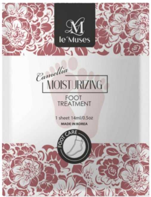 le'Muses 山茶花 保濕足膜 14ml/0.5oz 韓國製造, 1件, 14ml, 5入