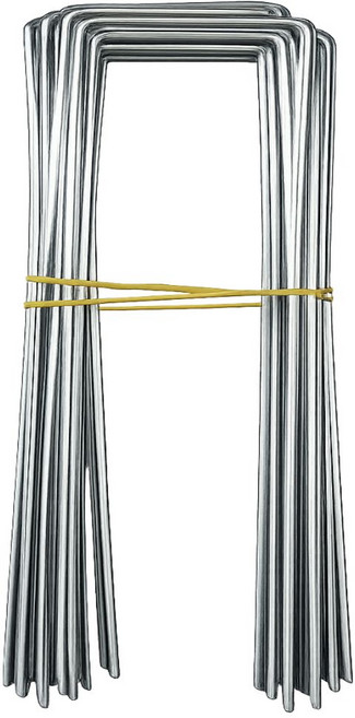 ㄷ자 철고정핀 5*18cm 대형 멀칭 부직포 고정핀, 50개