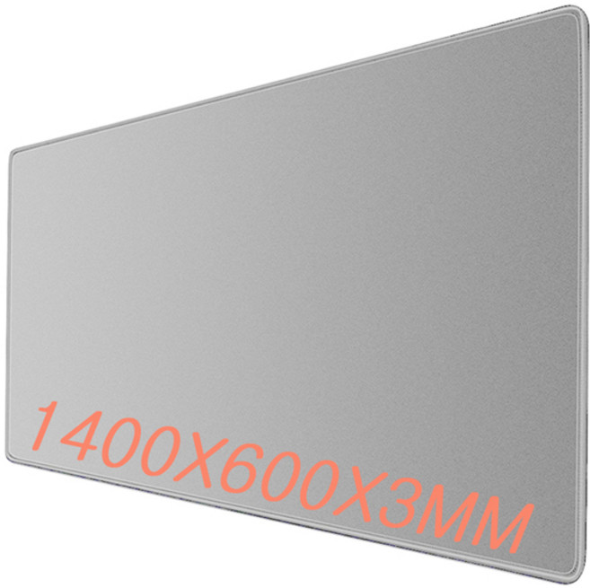 초대형 키보드 마우스 장패드 그레이 회색 오버워치 롤 마우스패드, 사이즈3:140*60라이트 그레이, 1개