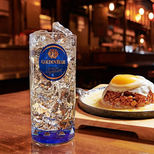 골든블루 하이볼잔 스카치 위스키 양주 전용잔, 1개