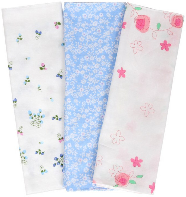 젤로조아 잘 닦이는 롱 가제 수건 3종 긴수건 답례품 돌 환갑 칠순 야외, 혼합색상, 1세트