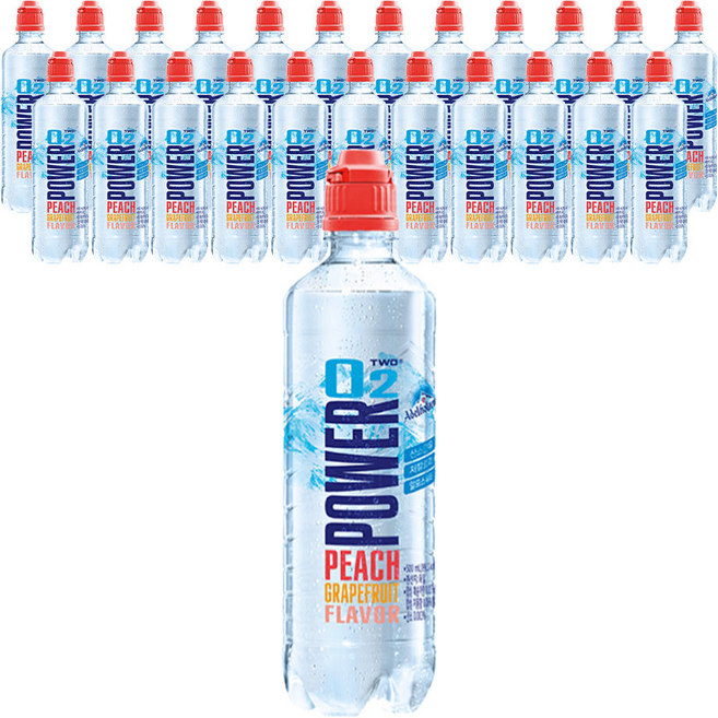 파워오투 복숭아자몽, 24개, 500ml