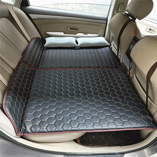 접이식 차박 매트 침대 매트리스 자동차 안 뒷좌석 캠핑용 차박용 에어, 심플 블랙 지지대 면제