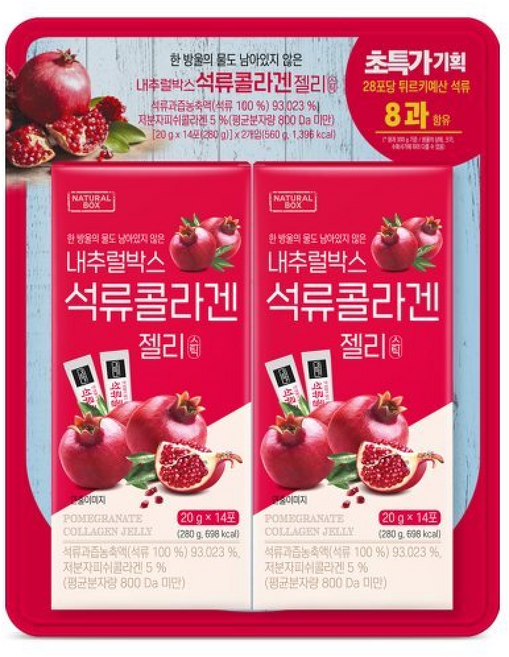 내추럴박스 석류콜라겐 젤리 스틱 xx (N4), 1개, 20g, 1정