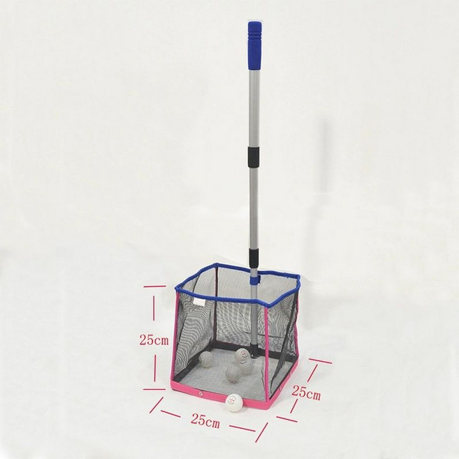 탁구공 바구니 이동식 바스켓 볼박스 레슨용 탁구장 멀티볼 거치대 정리용품, 1개, 사각형 줍기 바구니 나일론 로프 300개