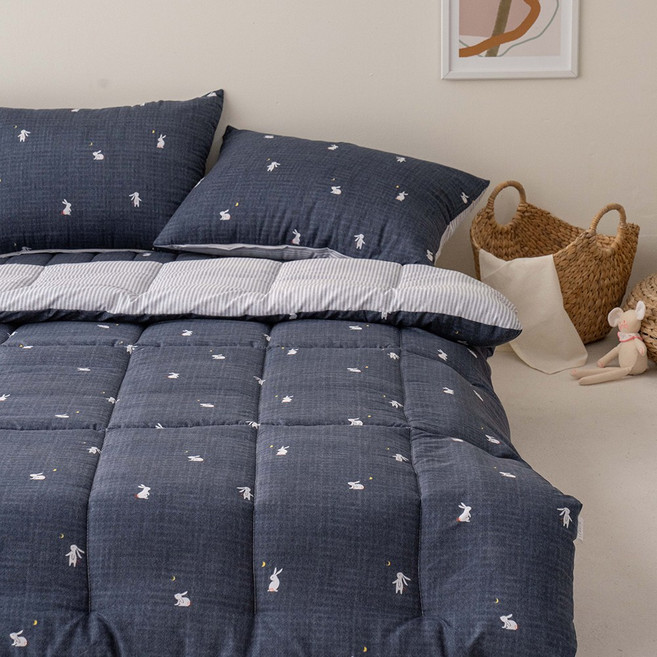 [르헤브] 쥬디 알러스킨 마이크로 차렵이불 (Q퀸)