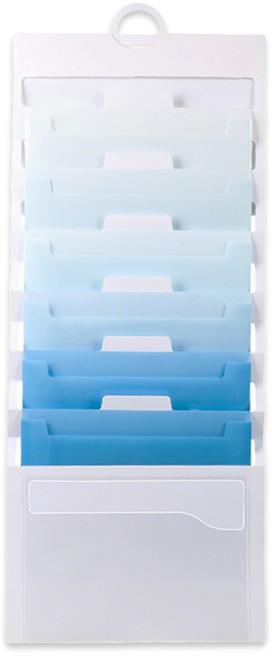 투데이리빙 A4 6단 벽걸이 접이식 아코디언 파일 서류 문서 파일 정리함 보관 저장 포켓 도큐먼트 케이스 인덱스 부착 가능 폴더 봉투 꽂이, 1개, 그라데이션