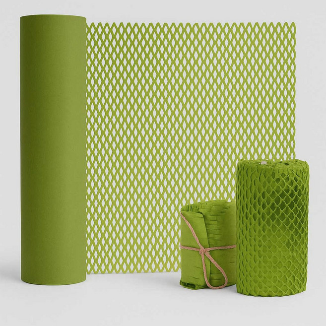 벌집 종이 포장지 / 완충재 충전재 선물포장 포장재 20M x 30cm / 종이 뽁뽁이, 1개, 그린 친환경 포장지 버블종이