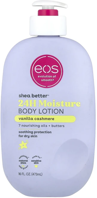 헁복하고 건강하세요 EOS Shea Better™ 24H 모이스처 바디 로션 바닐라 캐시미어 473ml(16fl oz) 늘 챙기셔야합니다 - 쿠팡