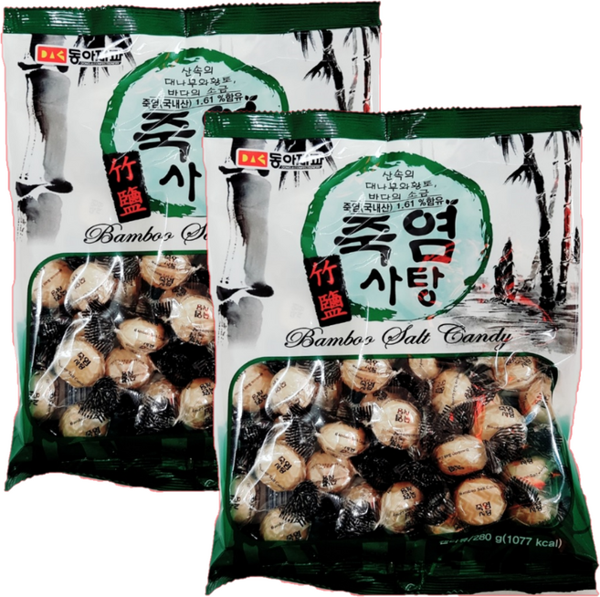 동아제과 죽염사탕, 280g, 2개